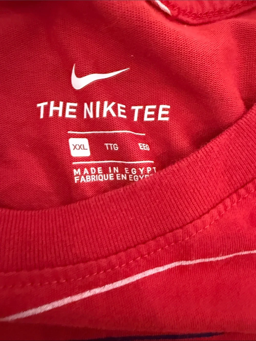 Nike Red Short-Sleeve USA Stripe Crew T-Shirt xxl
